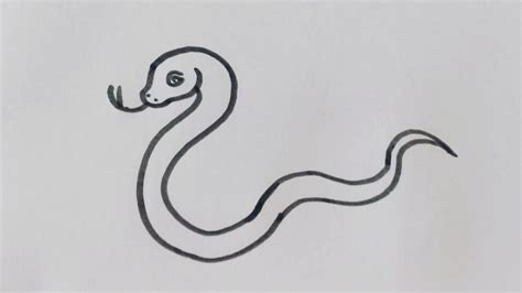 蛇的畫法|儿童简笔画−如何画蛇，How to draw a snake